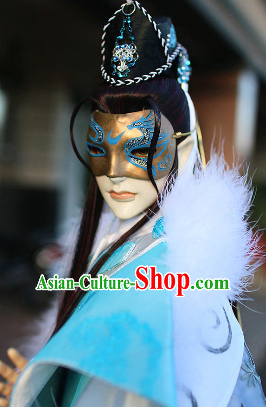 Chinese Ancient Prince Hairstyles Hair Extensions Wigs Hair Lace Front Wigs Pieces Hair Accessories Set