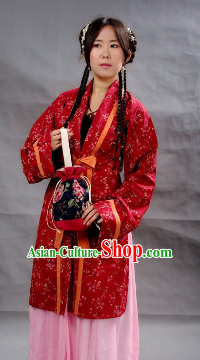 Chinese Girls Hanfu Costume Ancient Costume Traditional Clothing Traditiional Dress Clothing online