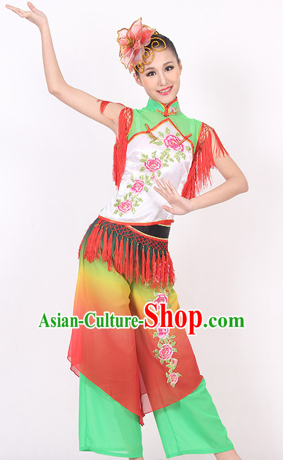 Chinese Classical Fan Dance Costume Ideas Dancewear Supply Dance Wear Dance Clothes Suit