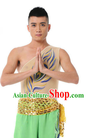 Chinese Classic Dancing Costume Complete Set for Men