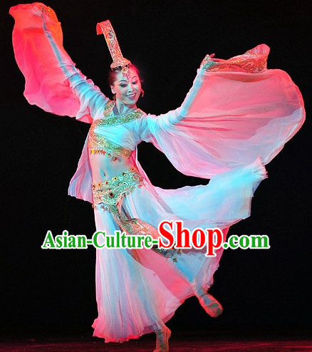 Chinese Professional Stage Performance Han Palace Dancewear Dance Costume Complete Set for Women