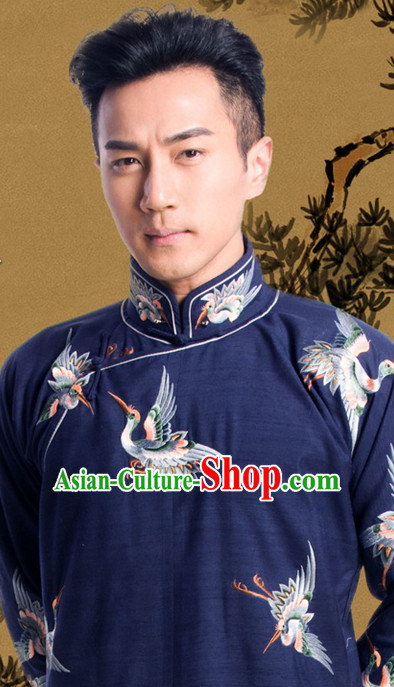 Minguo Time Mandarin Chinese Nobleman Embroidered Long Robe