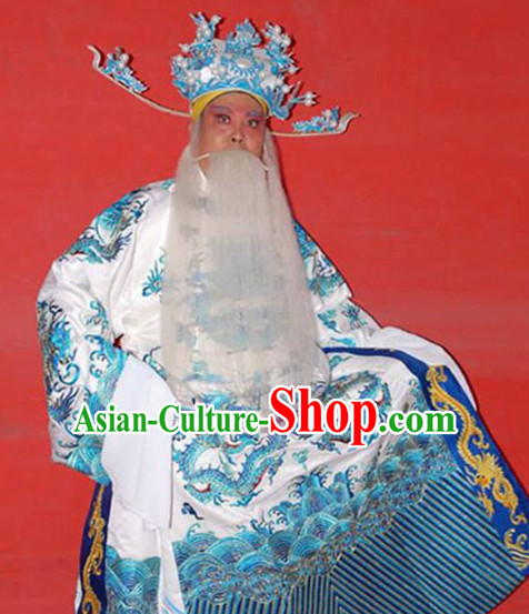 Chinese Traditional Opera Embroidered Dragon Robe