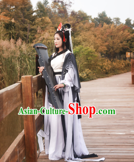 Ancient Chinese Empress Princess Queen Costumes Complete Set for Women or Girls