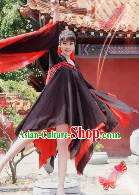 Ancient Chinese Classical Dance Costumes Complete Set for Women or Girls