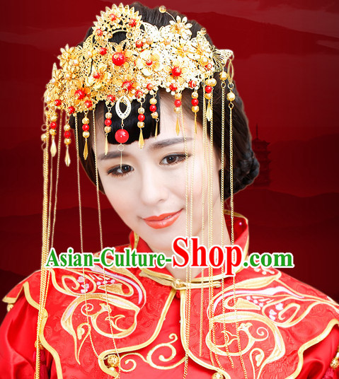 Bridal phoenix crown headdress princess crown Beijing drama props phoenix  crown Xiapei photo studio photography wedding three phoenix crowns