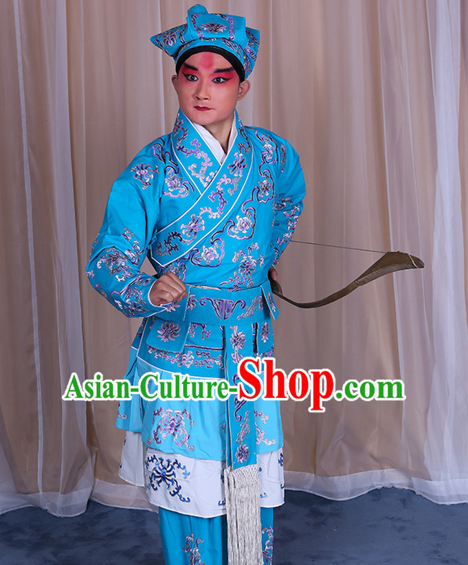 Top Embroidered Chinese Classic Peking Opera Wusheng Costume Beijing Opera Wu Sheng Fighting Costumes Complete Set for Adults Kids Men Boys