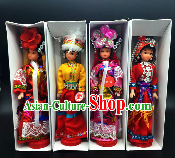 56 Minorities Silk Figurines Collections Complete Set