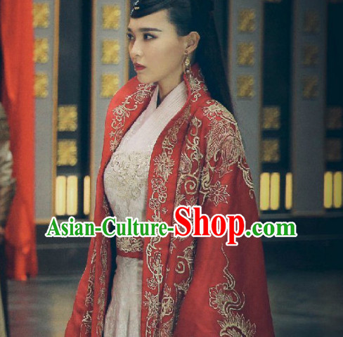 Ancient Chinese Imperial Embroidered Empress Royal Clothing Complete Set