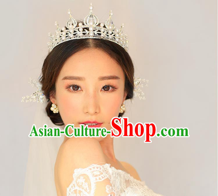 Traditional Jewelry Accessories, Princess, Bride Royal Crown, Wedding Hair Accessories, Baroco Style Headwear for Women