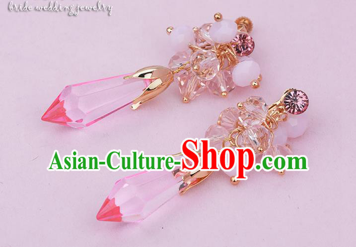 Traditional Jewelry Accessories, Princess Bride Earring, Wedding Accessories, Baroco Style Crystal Earrings for Women