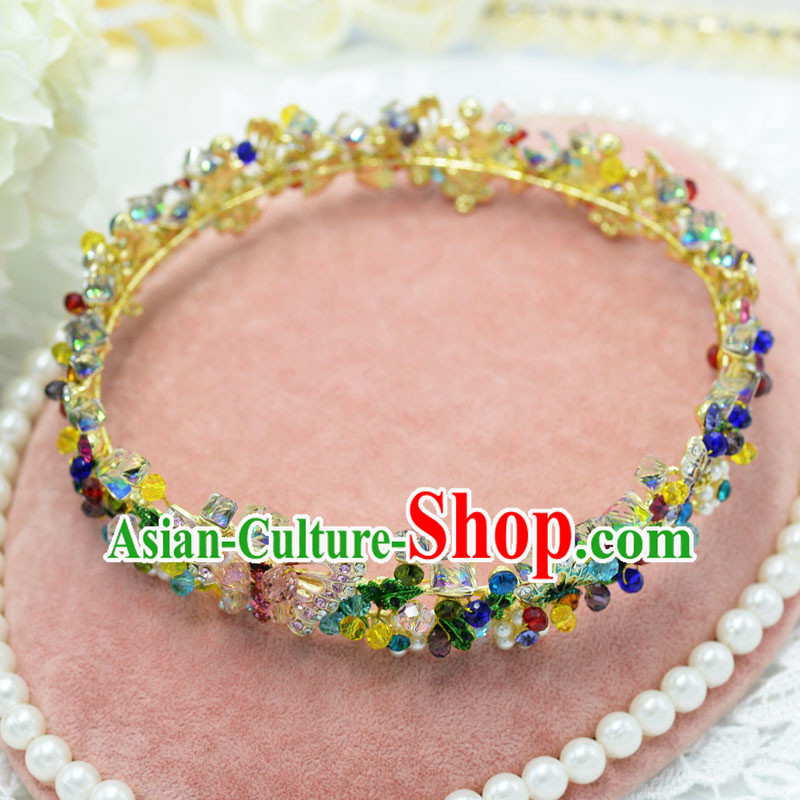 Traditional Jewelry Accessories, Princess Bride Wedding Hair Accessories, Baroco Style Flowers Headwear for Women