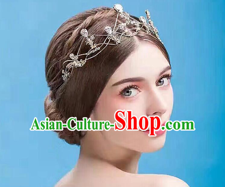 Traditional Jewelry Accessories, Princess Wedding Hair Accessories, Bride Wedding Hair Accessories, Baroco Style Crystal Royal Crown Headwear for Women