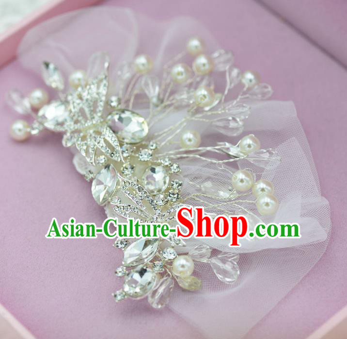 Traditional Jewelry Accessories, Princess Wedding Hair Accessories, Bride Wedding Hair Accessories, Baroco Style Pearl Headwear for Women
