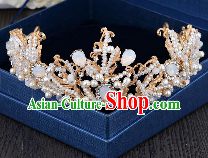 Traditional Jewelry Accessories, Palace Princess Bride Royal Crown, Imperial Royal Crown, Wedding Hair Accessories, Baroco Style Crystal for Headwear Women