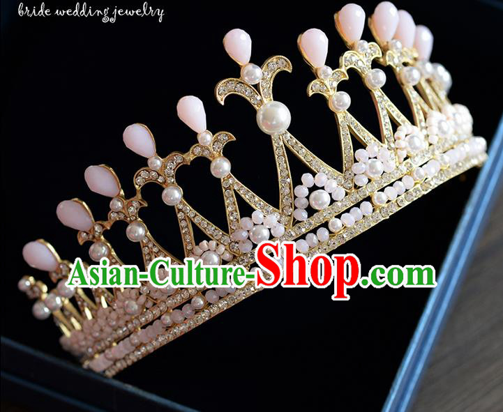 Traditional Jewelry Accessories, Palace Princess Bride Royal Crown, Imperial Royal Crown, Wedding Hair Accessories, Baroco Style Crystal Headwear for Women