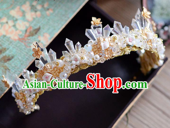 Traditional Jewelry Accessories, Palace Queen Bride Royal Crown, Imperial Royal Crown, Wedding Hair Accessories, Baroco Style Crystal Headwear for Women