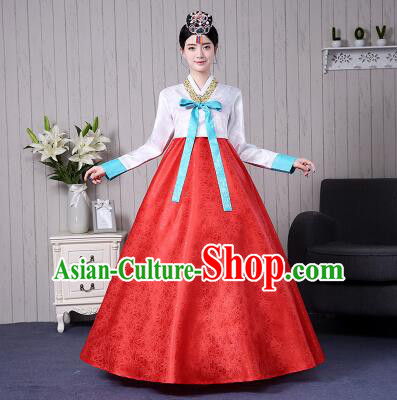 Korean Traditional Costumes Women Ancient Clothes Wedding Dress Full Dress Formal Attire Ceremonial Dress Court Stage Dancing