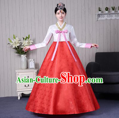 Korean Traditional Costumes Women Ancient Clothes Wedding Full Dress Formal Attire Ceremonial Clothes Court Stage Dancing