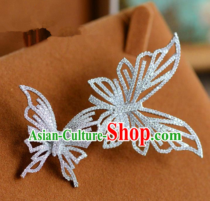 Traditional Jewelry Accessories, Princess Wedding Accessories, Bride Wedding Accessories, Baroco Style Handmade Butterfly Brooch for Women