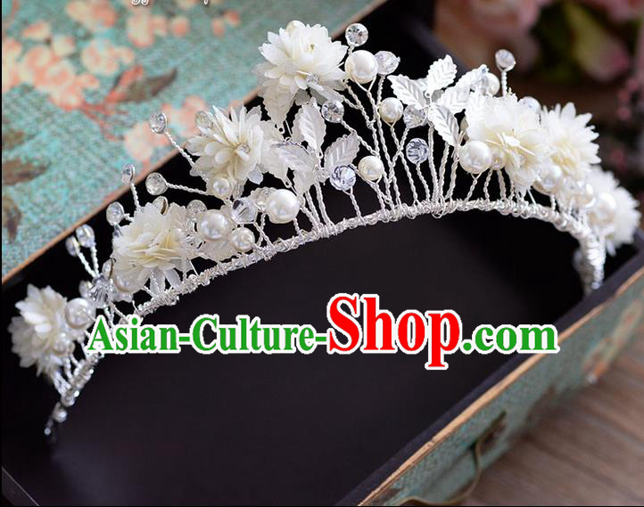 Traditional Jewelry Accessories, Palace Princess Bride Royal Crown, Engagement Royal Crown, Wedding Hair Accessories, Baroco Style Pearl Headwear for Women