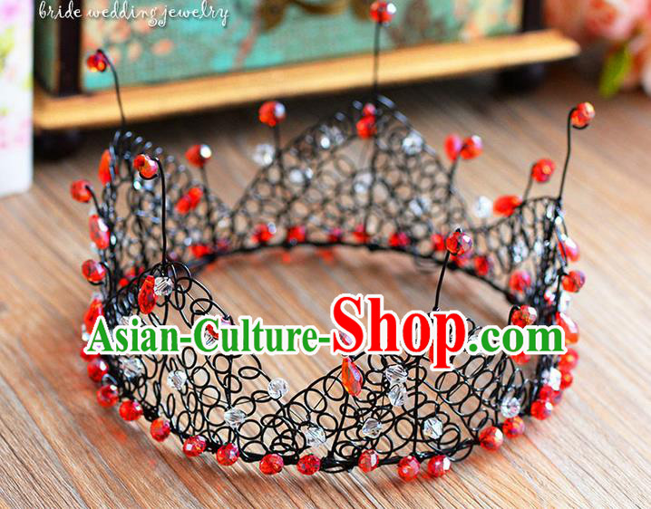Traditional Jewelry Accessories, Palace Princess Bride Royal Crown, Engagement Retro Royal Crown, Wedding Hair Accessories, Baroco Style Headwear for Women