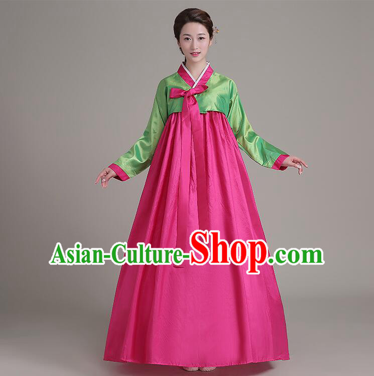 Dae Jang Geum Costumes Korean Traditional Costumes Dress Clothes Korean Full Dress Formal Attire Ceremonial Dress Court Stage Dancing  Green Top Red Skirt