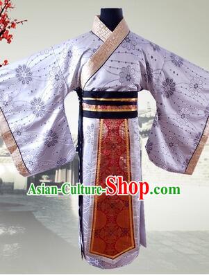 Han Fu Men Tang Suit Chinese Traditional Costumes Officials Straight Fringing Straight-front Shenyi Stage Show Dress