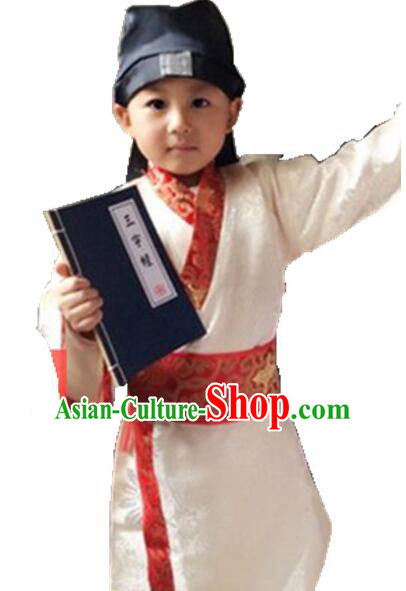 Chinese Traditional Dress for Boy Kid Children Clothes Ancient Chinese Costume Stage Show