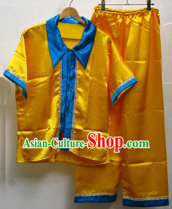 Traditional Asian Thai Male Costume Set, Thai Clothes and Trousers for Men