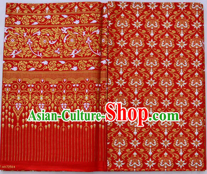 Traditional Asian Thai Sarees and Dress Gilded Material, Thai Gilded Clothes and Fabrics for Women
