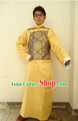 Ancient Clothes For Men Emperor Dress Groom Chinese Traditional Costume Qing Dynasty
