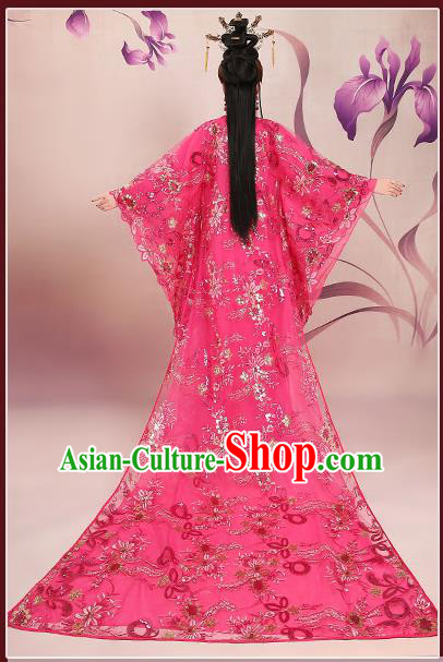 Ancient Chinese Palace Empress Costumes Complete Set, Tang Dynasty Ancient Palace Princess Wedding Dress For Women