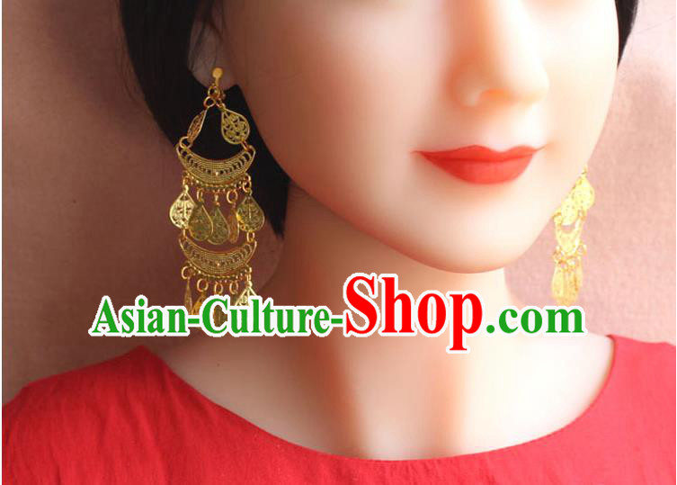 Ancient Chinese Style Imperial Palace Empress, Queen, Empress Earrings, Wedding Accessories For Women