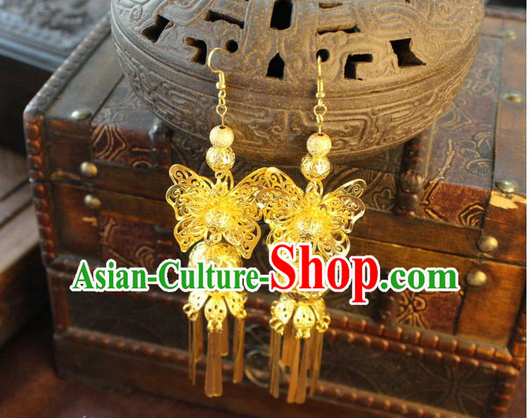 Ancient Chinese Style Imperial Palace Empress Queen Empress Earrings, Wedding Accessories For Women