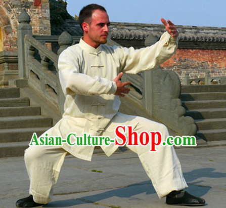 White Wudang Uniform Taoist Uniform Kungfu Kung Fu Clothing Clothes Pants Shirt Supplies Wu Gong Outfits