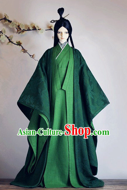 Ancient Chinese Hanfu Garment BJD Costumes for Men Boys Adults Kids