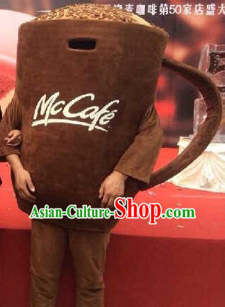 Free Design Professional Custom Mascot Uniforms Mascot Outfits Customized Cute Cartoon Character Coffee Cup Mascot Costumes