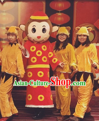 Mascot Uniforms Mascot Outfits Customized Walking Mascot Costumes Animal Monkey Year Mascots Costume