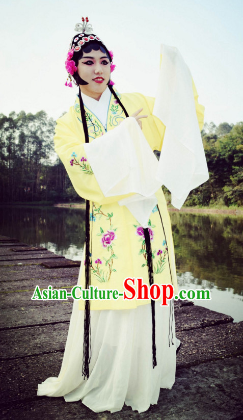 Chinese Classical Long Sleeves Water Sleeve Dance Costume Complete Set for Women