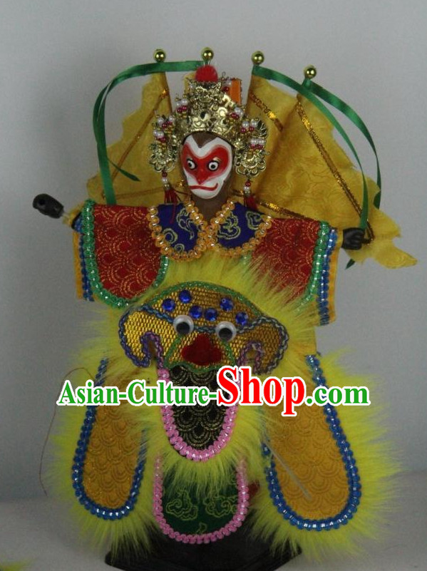 Traditional Chinese Ancient Handmade Monkey King Sun Wukong Glove Puppet Hand Marionette Puppet Hand Puppets