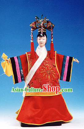 Traditional Chinese Handmade Empress String Puppet Hand Puppets Hand Marionette Puppet