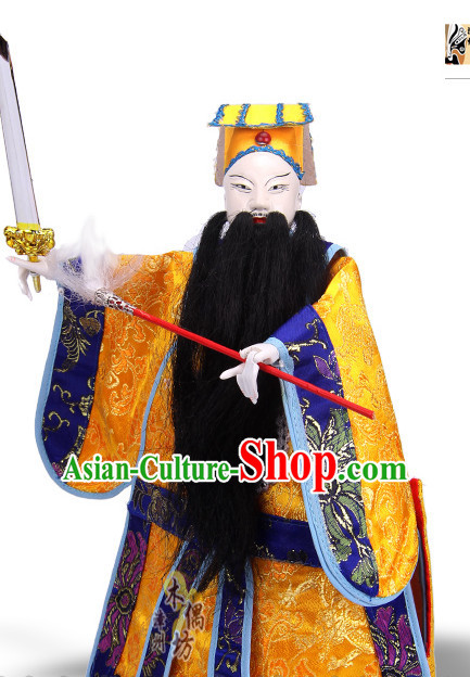 Traditional Chinese Handmade Lv Dongbin Immortal Glove Puppet String Puppet Hand Puppets Hand Marionette Puppet Arts