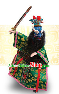 Traditional Chinese Handmade Dragon King of East Ocean Hand Puppets Hand Marionette Puppet