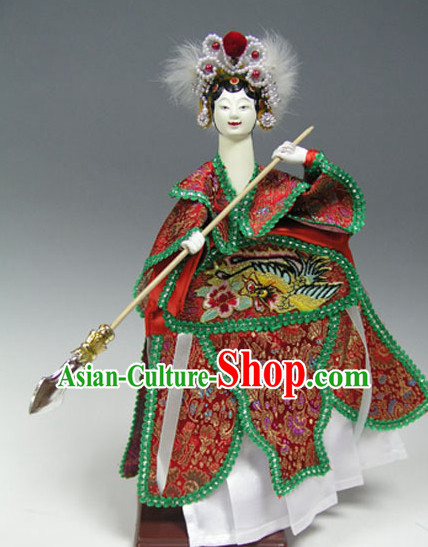 Traditional Chinese Handmade Fan Lihua Glove Puppet String Puppet Hand Puppets Hand Marionette Puppet Arts Collectibles