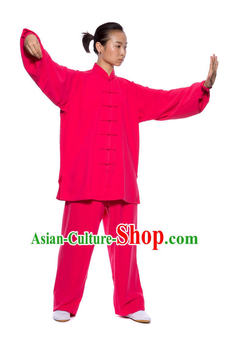 Chinese Traditional Kung Fu Martial Arts Practice and Competition Costume Wing Chun Apparel Taiji Tai Chi Uniform for Adults Children Women Girls