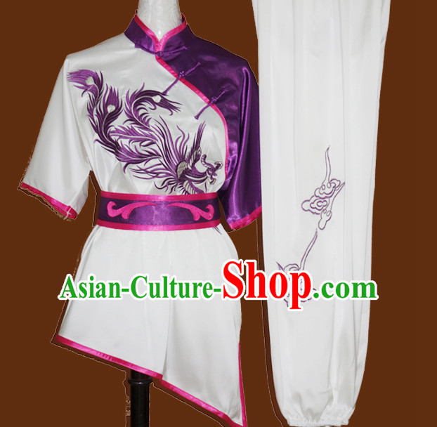 Top Tai Chi Taiji Kung Fu Gongfu Martial Arts Wu Shu Competition Uniforms Dresses Suits Outfits for Adults and Kids