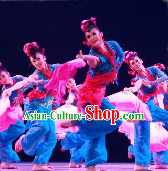 Traditional Chinese Color Transition Pure Silk Dance Fan