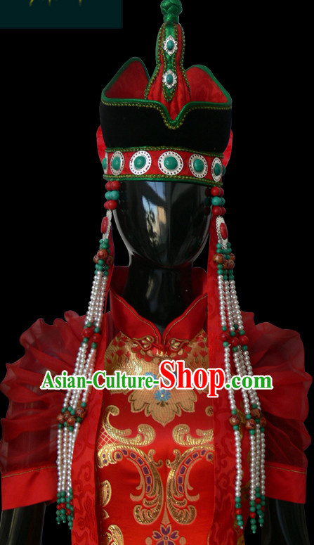 Mongolian People Yuan Dynasty Mongolians Princess Empress Queen Hat for Women Girls Adults Children