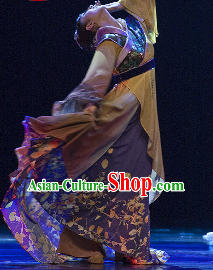 Chinese Classical Li Qingzhao Dance Costumes and Headdress Complete Set for Women or Gilrs